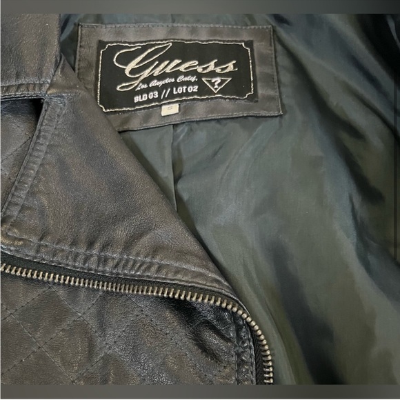 Guess Quilted Faux Leather Moto jacket - Picture 4 of 6